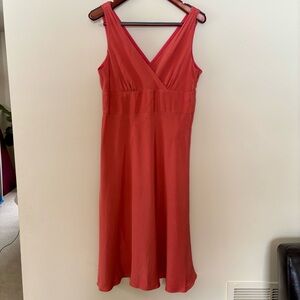 J.Crew Silk V-Neck Midi Dress Holiday 2009 Size 14